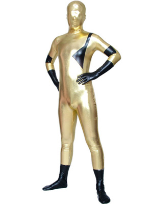 Super Hero Shiny Metallic Zentai Full Body Suit - Click Image to Close